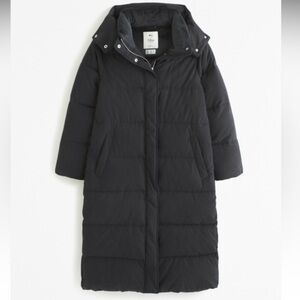 Abercrombie & Fitch A&F Long Ultra Puffer Black Size Small - water resistant